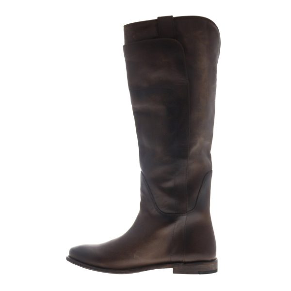 Frye Paige Tall Riding 76534 Womens Brown Leather Slip On Casual Dress Boots Online Sale - Image 5