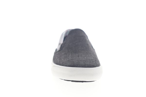 Ben Sherman Pete Slip On BNM00004 Mens Black Canvas Lifestyle Sneakers Shoes on Sale - Image 3