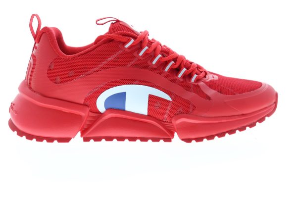 Champion RF Pro Runner CP100394M Mens Red Mesh Lace Up Lifestyle Sneakers Shoes Cheap