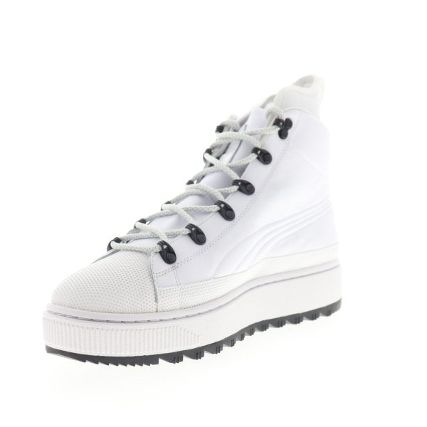 Puma The Ren Boot 36336602 Mens White Leather High Top Lifestyle Sneakers Shoes Supply - Image 4