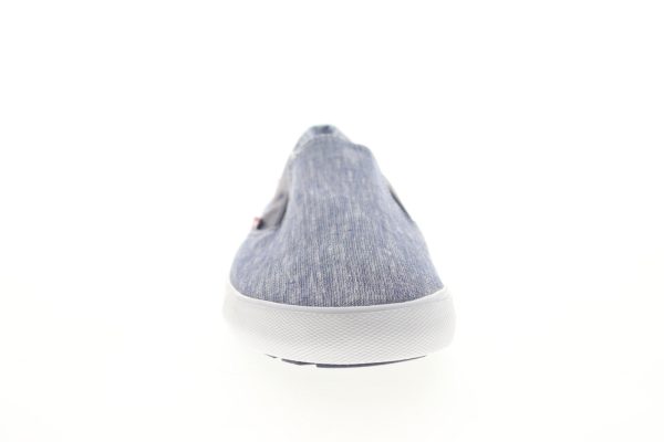 Ben Sherman Pete Slip On BNM00004 Mens Blue Canvas Lifestyle Sneakers Shoes Online Hot Sale - Image 3