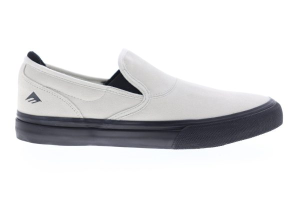 Emerica Wino G6 Slip On Mens White Suede Skate Inspired Sneakers Shoes Online Sale