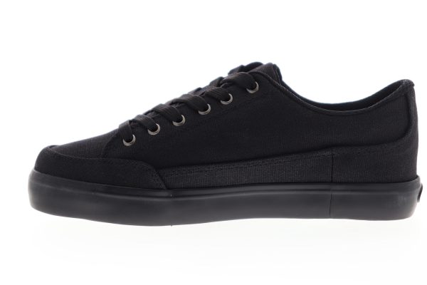 Lugz Colony CC MCOLCC-001 Mens Black Canvas Low Top Lifestyle Sneakers Shoes For Sale - Image 5