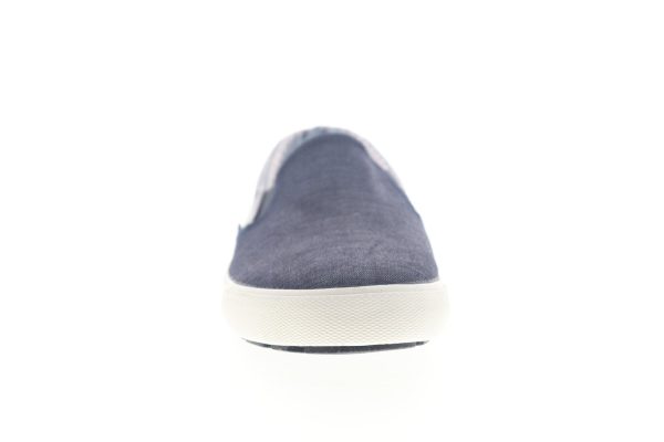 Ben Sherman Pete Slip On BNM00004 Mens Blue Canvas Lifestyle Sneakers Shoes Discount - Image 3