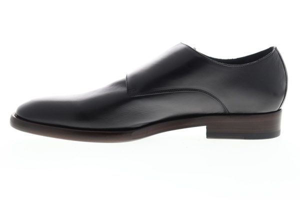 Frye Wright Double Monk 80055 Mens Black Leather Monk Strap Oxfords Shoes Online - Image 5