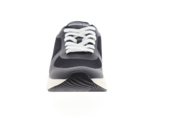 Calvin Klein Amos 34S0584-BLK Mens Black Mesh Low Top Designer Sneakers Shoes For Cheap - Image 3