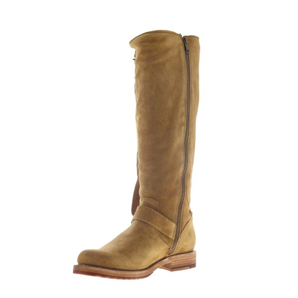 Frye Veronica Strap Tall 70592 Womens Brown Suede Zipper Casual Dress Boots Online now - Image 4