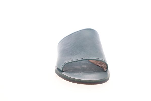 Frye Robin Slide 70162 Womens Blue Leather Sandals Slip On Slides Shoes on Sale - Image 3