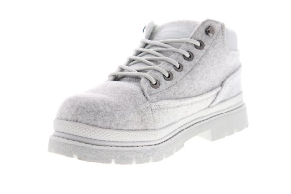Lugz Drifter Peacoat MDRPT-0512 Mens Gray Canvas Mid Top Lace Up Ankle Boots Supply - Image 4