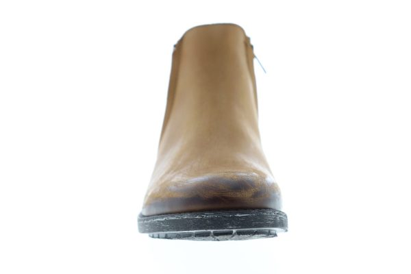 Steve Madden Treason Mens Brown Leather High Top Zipper Casual Dress Boots Cheap - Image 3