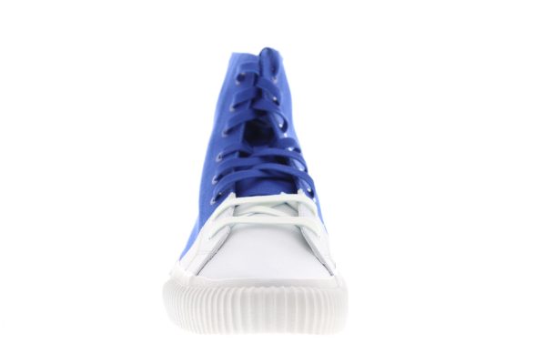 Calvin Klein Ivor Print 34S0599-NLC Mens Blue Canvas Designer Sneakers Shoes For Discount - Image 3