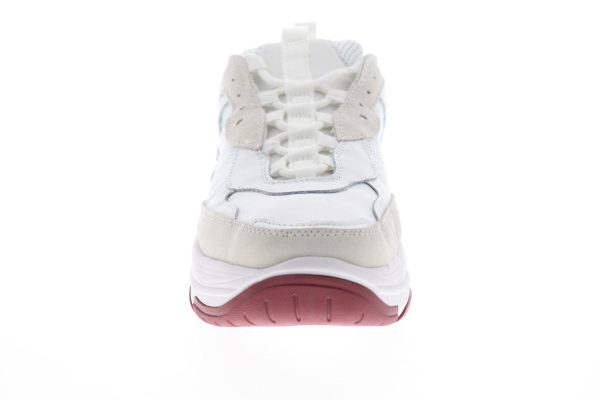 Calvin Klein Marvin 34S1770-WHT Mens White Mesh Lace Up Designer Sneakers Shoes Discount - Image 3