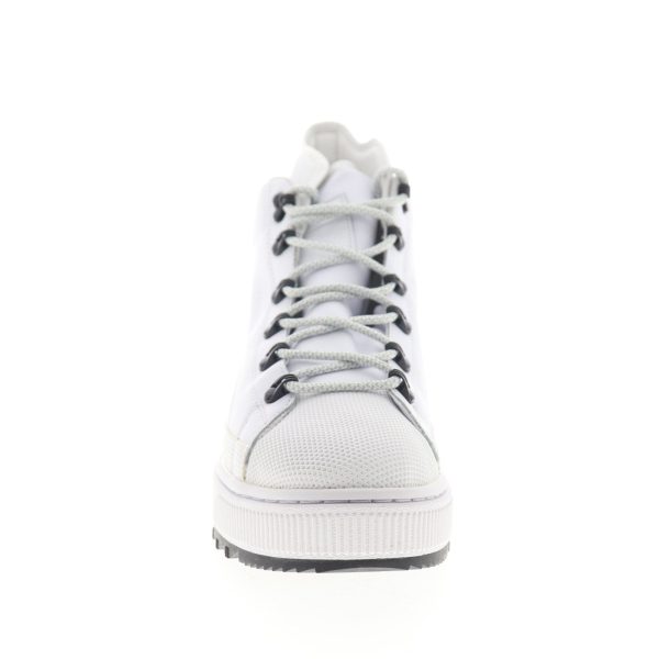 Puma The Ren Boot 36336602 Mens White Leather High Top Lifestyle Sneakers Shoes Supply - Image 3