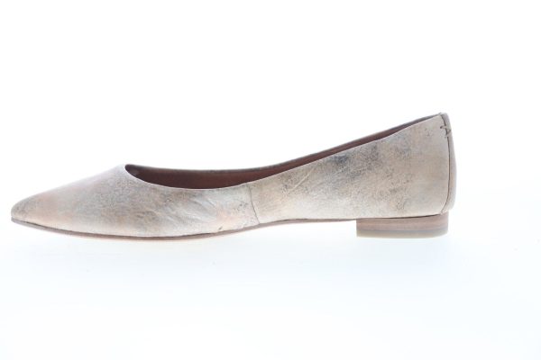 Frye Sienna Ballet 78350 Womens Beige Tan Slip On Flats Shoes Online Hot Sale - Image 5