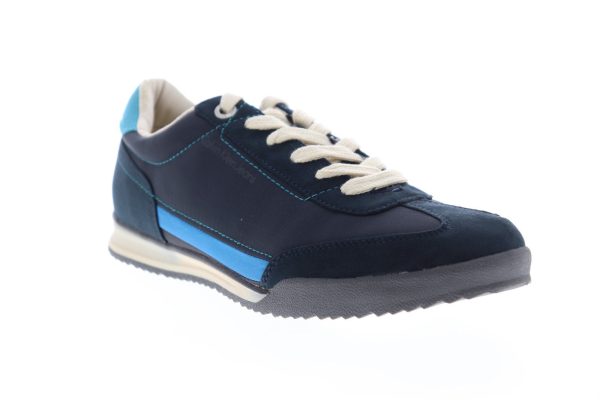 Calvin Klein Ruben 34S4025-MDY Mens Blue Suede Lace Up Designer Sneakers Shoes Fashion - Image 2