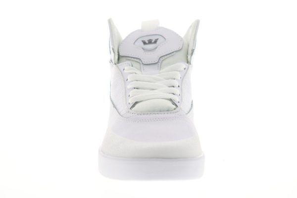 Supra Penny Pro 06567-101-M Mens White Suede Low Top Skate Sneakers Shoes Cheap - Image 3