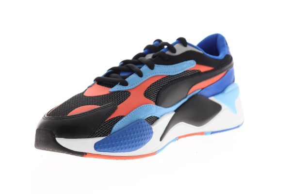 Puma RS-X3 Level Up 37316902 Mens Black Mesh Lace Up Lifestyle Sneakers Shoes Sale - Image 4