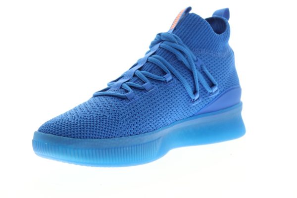 Puma Clyde Court GW 19171201 Mens Blue Canvas Lace Up Athletic Basketball Shoes Online Hot Sale - Image 4