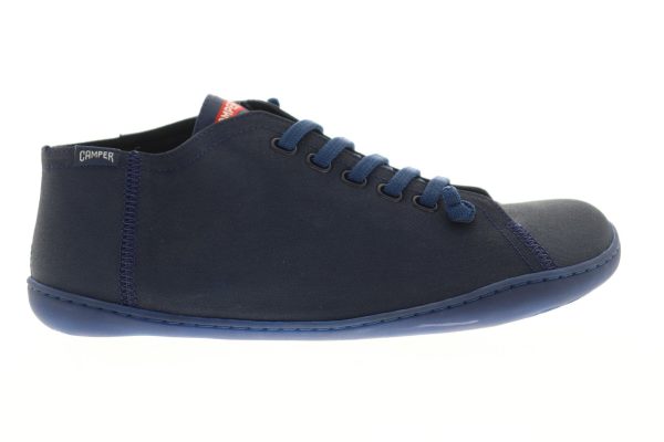 Camper Peu K300192-009 Mens Blue Canvas Lace Up Euro Sneakers Shoes Hot on Sale