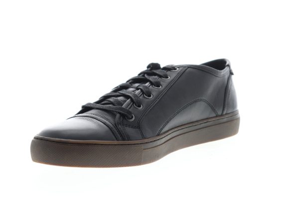 Frye Justin Low Lace 81330 Mens Black Leather Lace Up Lifestyle Sneakers Shoes Supply - Image 4