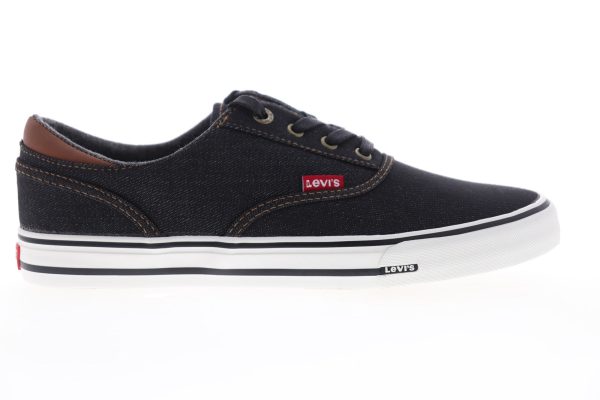 Levis Ethan Denim II 518481-41A Mens Black Canvas Lifestyle Sneakers Shoes Hot on Sale