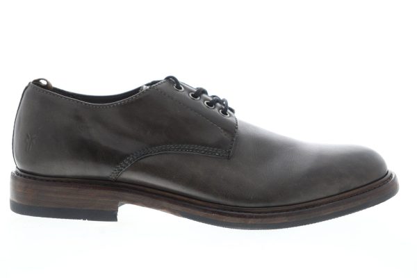 Frye Murray Oxford 80271 Mens Gray Leather Lace Up Plain Toe Oxfords Shoes Cheap