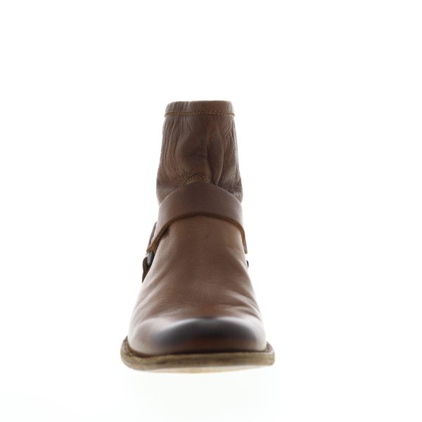 Frye Phillip Harness 87870 Mens Brown Leather Zipper Casual Dress Boots Online - Image 3