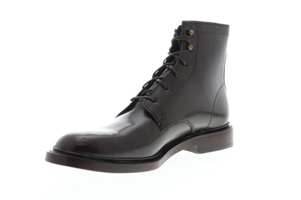 Frye James Lace Up 87123 Mens Brown Leather Casual Dress Boots on Sale - Image 4