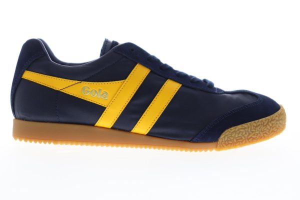 Gola Harrier Nylon CMA176 Mens Blue Low Top Lace Up Lifestyle Sneakers Shoes Hot on Sale