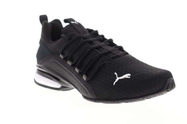 Puma Axelion Block 19314801 Mens Black Canvas Athletic Running Shoes For Cheap - Image 2