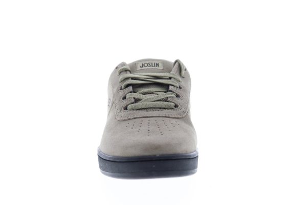 Etnies Joslin Mens Gray Suede Lace Up Skate Sneakers Shoes on Sale - Image 3
