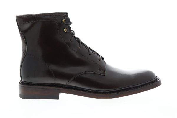 Frye James Lace Up 87123 Mens Brown Leather Casual Dress Boots on Sale