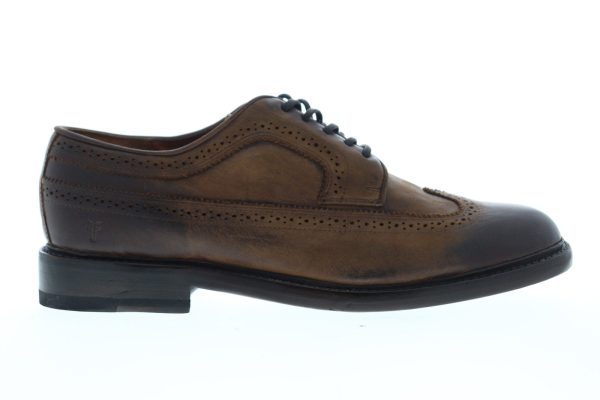 Frye Jones Wingtip 81120 Mens Brown Nubuck Leather Lace Up Oxfords Shoes on Sale