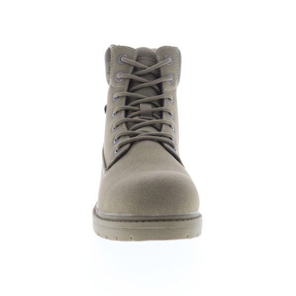 Lugz Brace HI MBRACHE-2782 Mens Gray Leather Lace Up Casual Dress Boots For Discount - Image 3