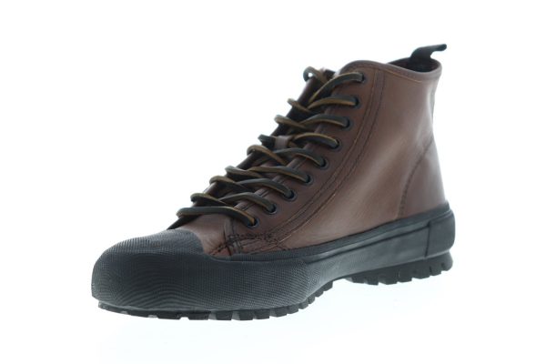 Frye Ryan Lug Midlace 81153 Mens Brown Leather Lace Up Lifestyle Sneakers Shoes Online Hot Sale - Image 4