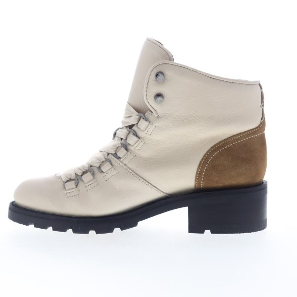 Frye Alta Hiker 70424 Womens Beige Leather Lace Up Casual Dress Boots For Discount - Image 5