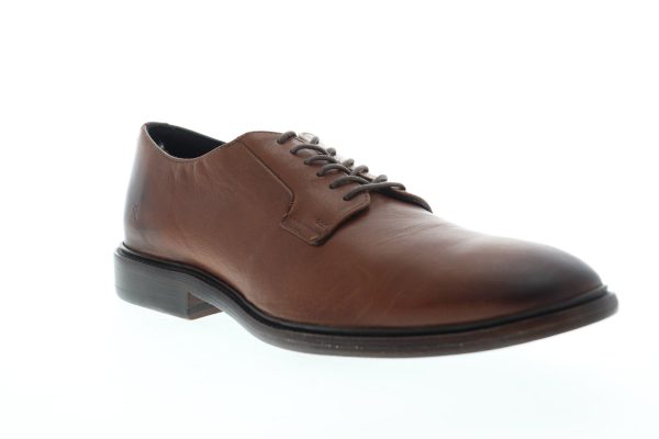 Frye Patrick Oxford 82303 Mens Brown Leather Lace Up Plain Toe Oxfords Shoes Online - Image 2
