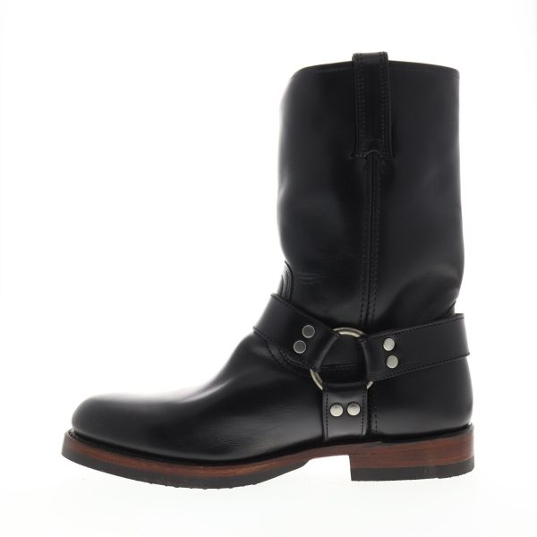 Frye John Addison Harness 87362 Mens Black Leather Casual Dress Boots For Discount - Image 5