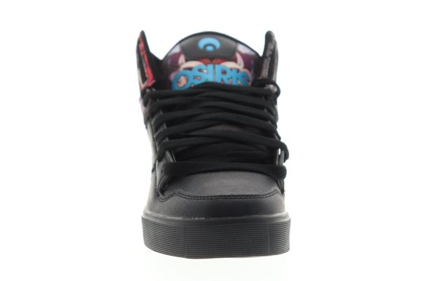 Osiris Clone 1322 2737 Mens Black Leather Lace Up Skate Sneakers Shoes Online Sale - Image 3