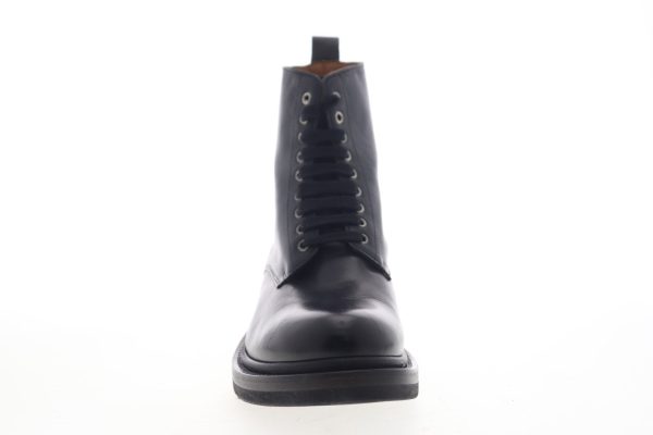 Frye Alice Combat 79912 Womens Black Leather Lace Up Casual Dress Boots Sale - Image 3