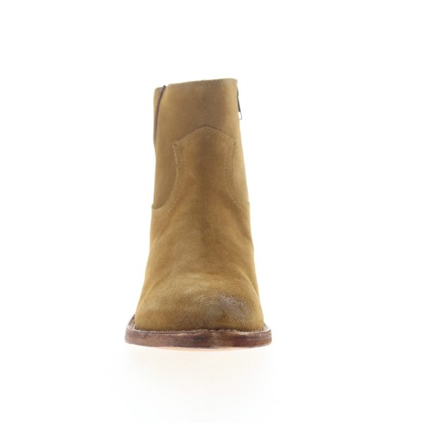 Frye Billy Inside Zip Bootie 70806 Womens Brown Suede Zipper Booties Boots Online now - Image 3