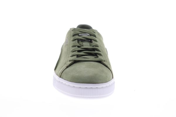 Puma Suede Classic Exposed Seams 36534805 Mens Green Lifestyle Sneakers Shoes Supply - Image 3