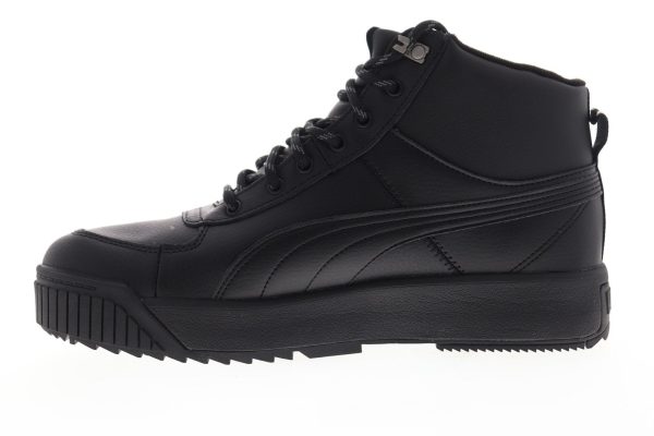 Puma Tarrenz SB Puretex 37055201 Mens Black Leather Lifestyle Sneakers Shoes Discount - Image 5