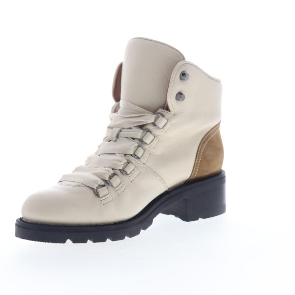 Frye Alta Hiker 70424 Womens Beige Leather Lace Up Casual Dress Boots For Discount - Image 4