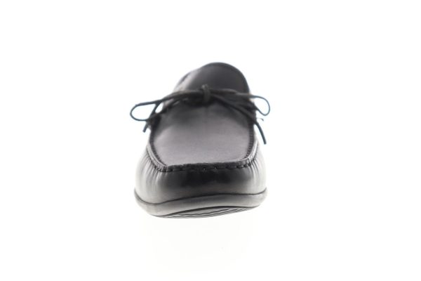 Geox U Ascanio Mens Black Leather Slip On Casual Loafers Shoes Hot on Sale - Image 3