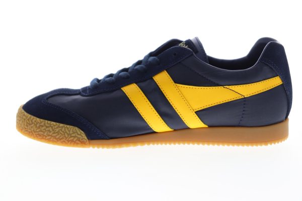 Gola Harrier Nylon CMA176 Mens Blue Low Top Lace Up Lifestyle Sneakers Shoes Hot on Sale - Image 5