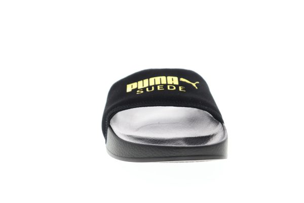 Puma Leadcat Suede 36575801 Mens Black Slip On Slides Sandals Shoes Sale - Image 3