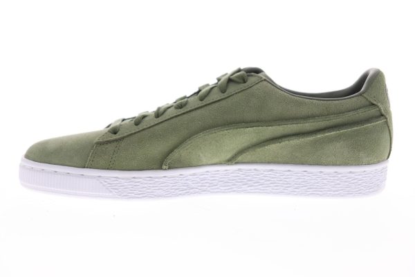 Puma Suede Classic Exposed Seams 36534805 Mens Green Lifestyle Sneakers Shoes Supply - Image 5