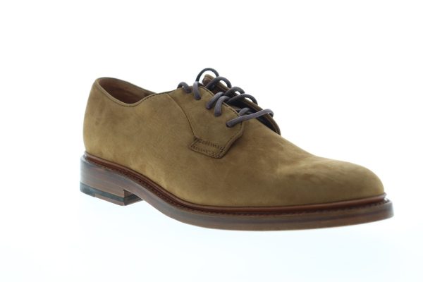 Frye Jones Oxford 84603 Mens Brown Nubuck Leather Plain Toe Oxfords Shoes Cheap - Image 2