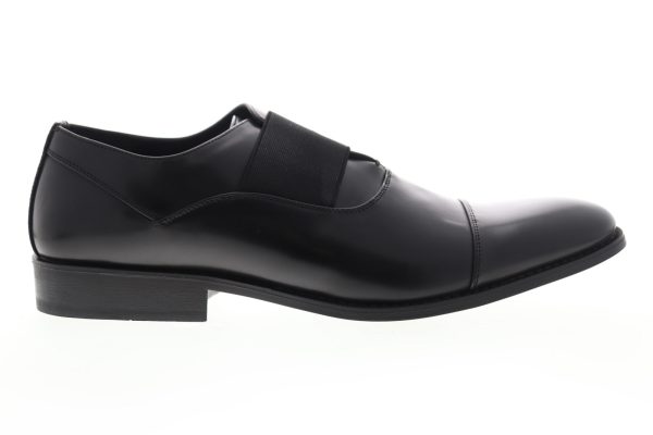 Unlisted by Kenneth Cole Half Elastic UMF8049SY Mens Black Casual Loafers Shoes Online Sale